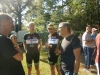 Discussion après l'arrivée, Philippe B, Patrick J, Patrick C et claude D