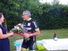 Remise de bouquet à Patrick
