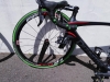 Vélo cassé chute à l'arrivée à Ste Hermine